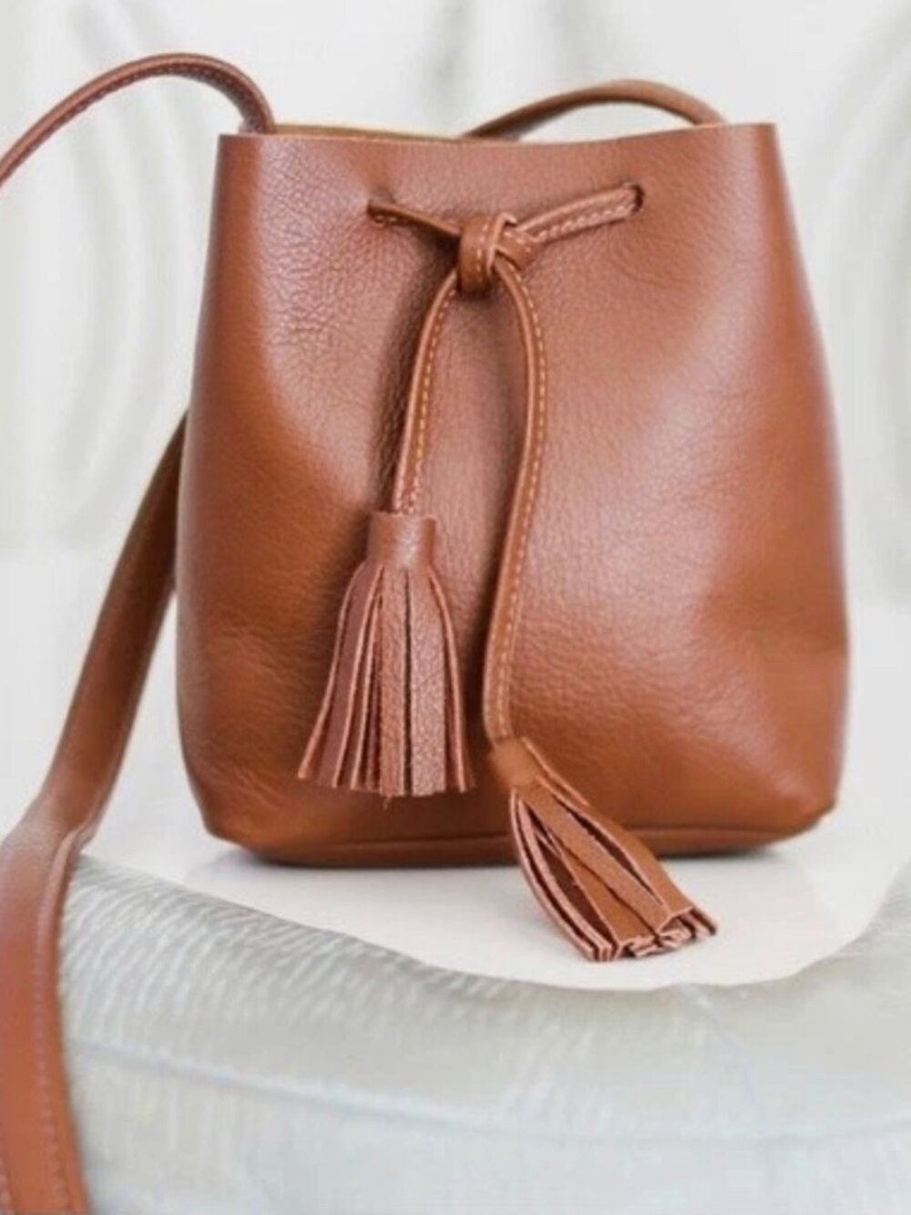 Shaffer LA Greta Drawstring Bucket Bag